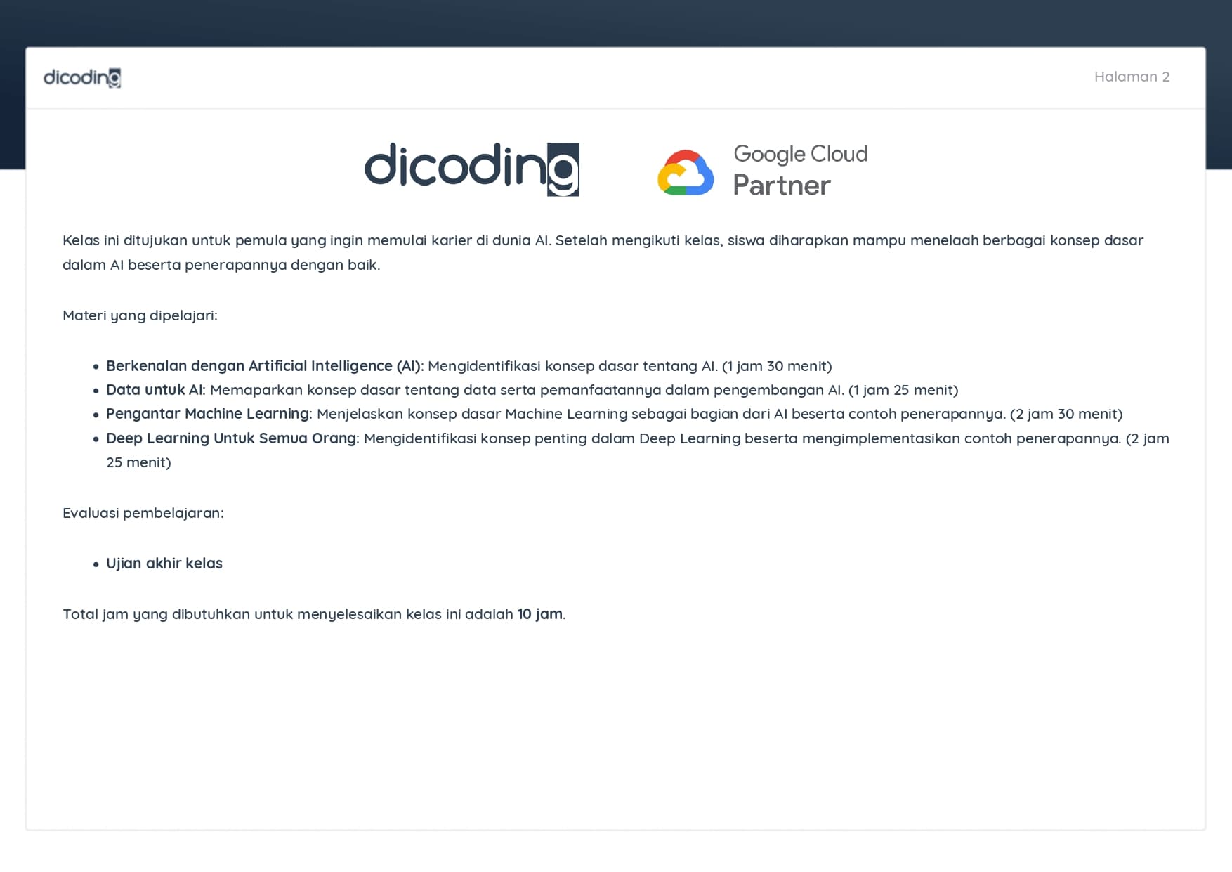 Certificate Dicoding